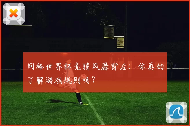 网络世界杯竞猜风靡背后:你真的了解游戏规则吗?